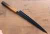 Sakai Takayuki Kurokage VG10 Hammered Teflon Coating Sujihiki  240mm Burnt Oak Handle - Japannywholesale