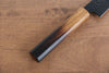 Sakai Takayuki Kurokage VG10 Hammered Teflon Coating Sujihiki  240mm Burnt Oak Handle - Japannywholesale