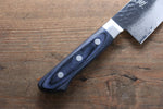 Seisuke Seiun VG10 33 Layer Damascus Santoku  180mm Blue Pakka wood Handle with Sheath - Japannywholesale