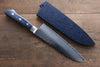 Seisuke Seiun VG10 33 Layer Damascus Santoku  180mm Blue Pakka wood Handle with Sheath - Japannywholesale