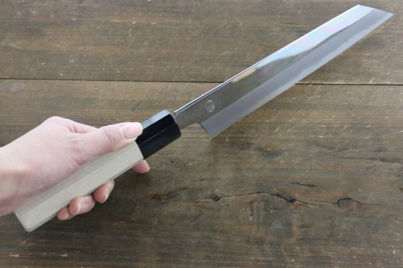 Choyo White Steel Mirrored Finish Kiritsuke Gyuto  210mm Magnolia Handle - Japannywholesale