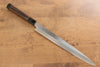 Sakai Takayuki Chef Series Silver Steel No.3 Yanagiba  Wenge with Double Water Buffalo Ring Handle - Japannywholesale