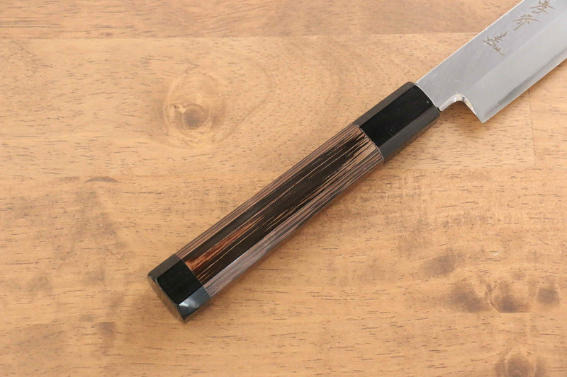 Sakai Takayuki Chef Series Silver Steel No.3 Yanagiba  Wenge with Double Water Buffalo Ring Handle - Japannywholesale