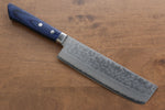 Kunihira Sairyu VG10 Damascus Usuba  165mm Blue Pakka wood Handle - Japannywholesale