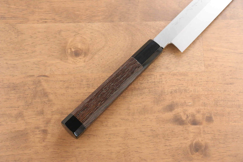 Sakai Takayuki Honyaki White Steel No.2 Yanagiba  Wenge with Double Water Buffalo Ring Handle - Japannywholesale