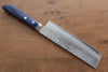 Kunihira Sairyu VG10 Damascus Usuba  165mm Blue Pakka wood Handle - Japannywholesale