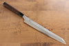 Sakai Takayuki Hien Silver Steel No.3 Yanagiba  Wenge with Double Water Buffalo Ring Handle with Sheath - Japannywholesale