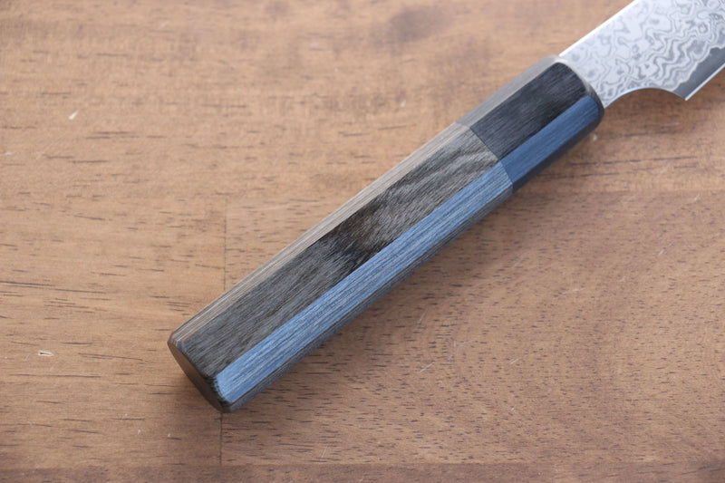 Seisuke VG10 33 Layer Damascus Kiritsuke Petty-Utility  120mm Gray Pakka wood Handle - Japannywholesale