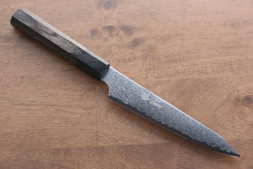 Seisuke VG10 33 Layer Damascus Kiritsuke Petty-Utility  150mm Gray Pakka wood Handle - Japannywholesale