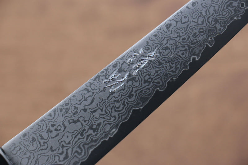 Seisuke VG10 33 Layer Damascus Kiritsuke Petty-Utility  150mm Gray Pakka wood Handle - Japannywholesale