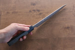 Seisuke VG10 33 Layer Damascus Kiritsuke Petty-Utility  180mm Gray Pakka wood Handle - Japannywholesale