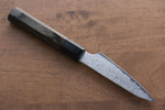 Seisuke VG10 33 Layer Damascus Kiritsuke Petty-Utility  105mm Gray Pakka wood Handle - Japannywholesale