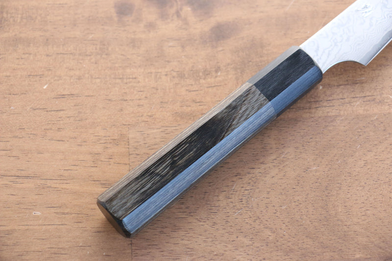 Seisuke VG10 33 Layer Damascus Kiritsuke Petty-Utility  105mm Gray Pakka wood Handle - Japannywholesale