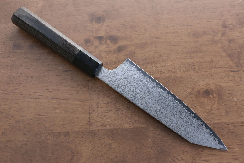 Seisuke VG10 33 Layer Damascus Kiritsuke Santoku  165mm Gray Pakka wood Handle - Japannywholesale