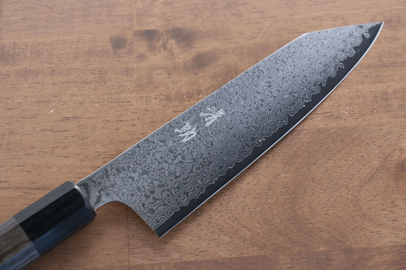 Seisuke VG10 33 Layer Damascus Kiritsuke Santoku  165mm Gray Pakka wood Handle - Japannywholesale