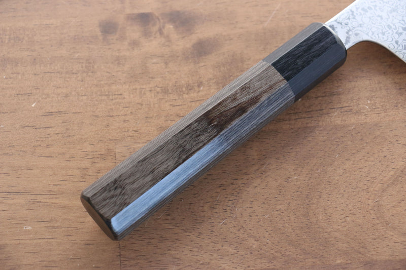 Seisuke VG10 33 Layer Damascus Kiritsuke Santoku  165mm Gray Pakka wood Handle - Japannywholesale