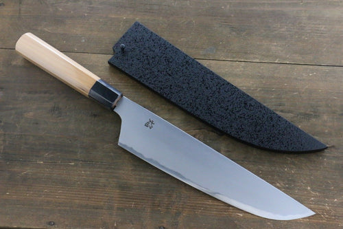 Sakai Takayuki Homura Kogetsu Blue Steel No.2 Gyuto  240mm Yew Tree Handle - Japannywholesale