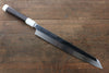 Sakai Takayuki Shinuchi Water Quenching Honyaki White Steel No.2 Mirrored Finish Kiritsuke Yanagiba  300mm with Sheath - Japannywholesale