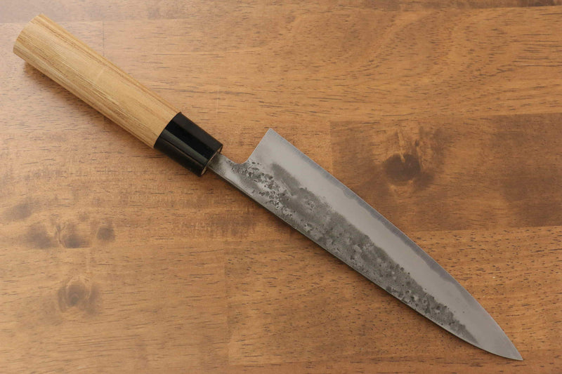 Seisuke Blue Steel No.2 Nashiji Gyuto  180mm Chestnut Handle - Japannywholesale