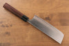 Yoshimi Kato Blue Super Migaki Finished Nakiri  165mm with Shitan Handle - Japannywholesale