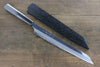 Sakai Takayuki Hien Blue Steel No.2 Mirrored Finish Kengata Yanagiba  270mm Ebony Wood Handle with Sheath - Japannywholesale