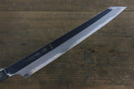 Sakai Takayuki Hien Blue Steel No.2 Mirrored Finish Kengata Yanagiba  270mm Ebony Wood Handle with Sheath - Japannywholesale