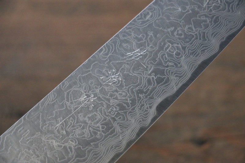 Takeshi Saji R2/SG2 Diamond Damascus 125mm Steak Knife with Ironwood H –  Burrfection Store