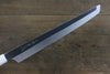 Sakai Takayuki Ginryu Honyaki Swedish Steel Mirrored Finish Sakimaru Yanagiba  300mm Ebony Wood Handle with Sheath - Japannywholesale