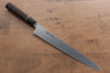 Seisuke Swedish Steel-stn Sujihiki  240mm Burned Chestnuts Handle - Japannywholesale