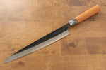 Masakage Masakage Mizu Blue Steel No.2 Black Finished Sujihiki  270mm with American Cherry Handle - Japannywholesale