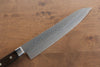 Seisuke AUS8 Hammered Gyuto  240mm Brown Pakka wood Handle - Japannywholesale