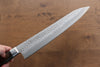 Seisuke AUS8 Hammered Gyuto  240mm Brown Pakka wood Handle - Japannywholesale