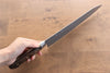 Seisuke AUS8 Hammered Gyuto  240mm Brown Pakka wood Handle - Japannywholesale