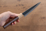 Seisuke Kokubyaku Blue Super Hammered Petty-Utility  135mm Morado Handle - Japannywholesale