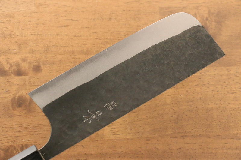 Masakage Koishi Blue Super Black Finished Nakiri  165mm American CherryHandle - Japannywholesale