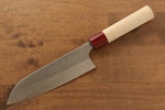 Masakage Masakage Yuki White Steel No.2  Nashiji Santoku  165mm with Magnolia Handle - Japannywholesale