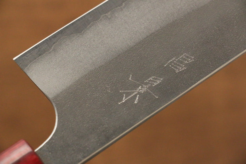 Masakage Masakage Yuki White Steel No.2  Nashiji Santoku  165mm with Magnolia Handle - Japannywholesale