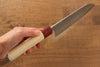 Masakage Yuki White Steel No.2 Nashiji Santoku  165mm Magnolia Handle - Japannywholesale