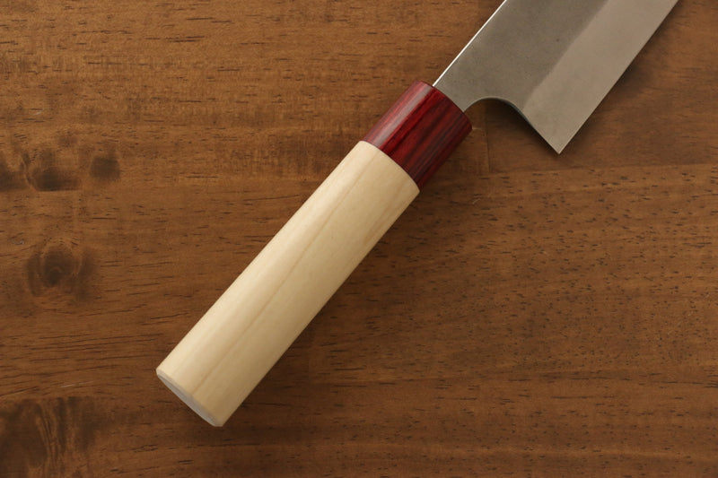 Masakage Masakage Yuki White Steel No.2  Nashiji Santoku  165mm with Magnolia Handle - Japannywholesale