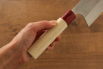 Masakage Yuki White Steel No.2 Nashiji Nakiri  165mm MagnoliaHandle - Japannywholesale