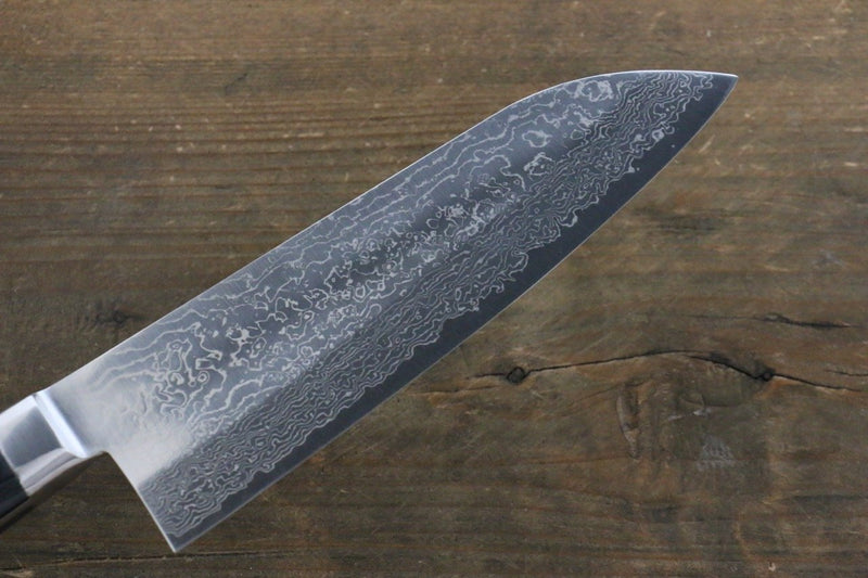 Takayuki Iwai VG10 Damascus Santoku  165mm Pakka wood Handle - Japannywholesale