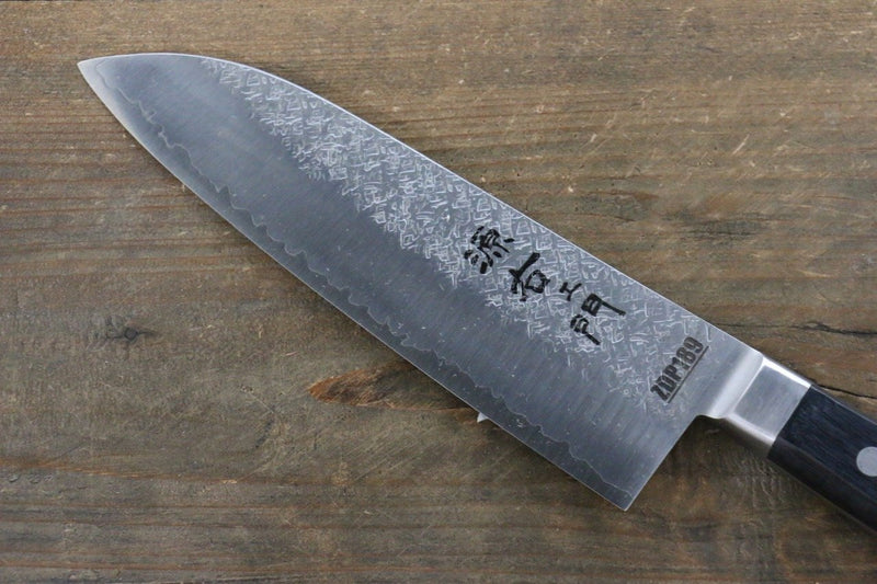 Takayuki Iwai ZDP189 Hammered Santoku  170mm Pakka wood Handle - Japannywholesale
