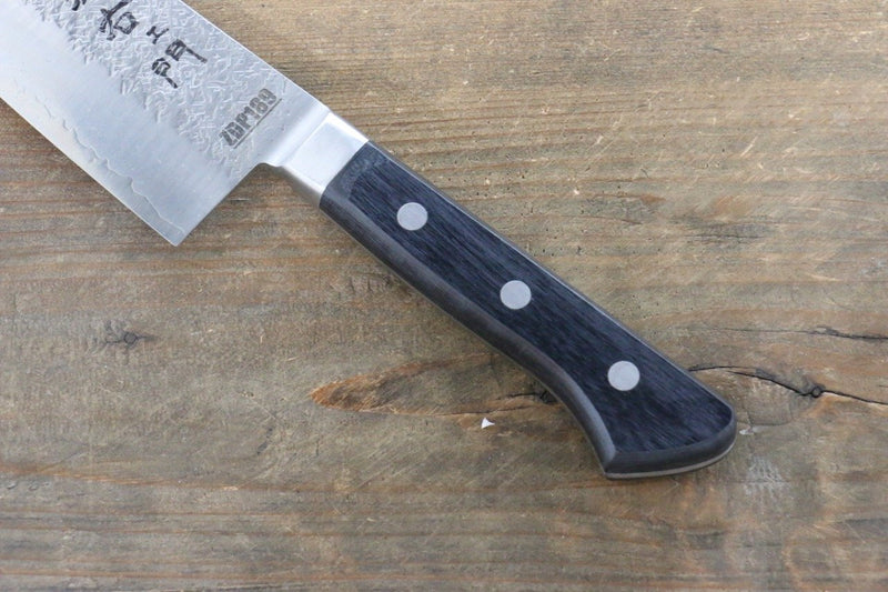 Takayuki Iwai ZDP189 Hammered Santoku  170mm Pakka wood Handle - Japannywholesale