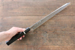 Kikumori SG2 Mirrored Finish Kiritsuke Yanagiba  300mm with Ebony Wood Handle (With White Ring) - Japannywholesale