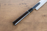 Sakai Takayuki Water Quenching Honyaki White Steel No.2 Mirrored Finish Sakimaru Yanagiba  300mm Ebony with Ring Handle with Sheath - Japannywholesale