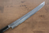 Sakai Takayuki Zangetsu White Steel No.1 Sakimaru Yanagiba  330mm Ebony Wood Handle with Sheath - Japannywholesale