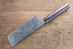 Ogata White Steel No.2  Damascus Nakiri  165mm with Shitan Handle - Japannywholesale