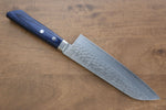 Kunihira Kokuryu VG10 Hammered Santoku  170mm Blue Pakka wood Handle - Japannywholesale