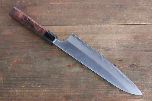 Seisuke White Steel Migaki Finished Gyuto  210mm with Honduras Handle - Japannywholesale