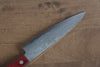 Nao Yamamoto VG10 Damascus Petty-Utility  150mm Red Pakka wood Handle - Japannywholesale